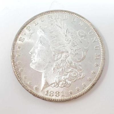 #606 â€¢ 1881 Morgan Silver Dollar
