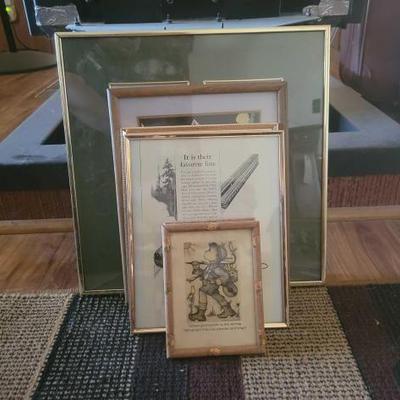 #864 â€¢ 7 Framed Artwork
