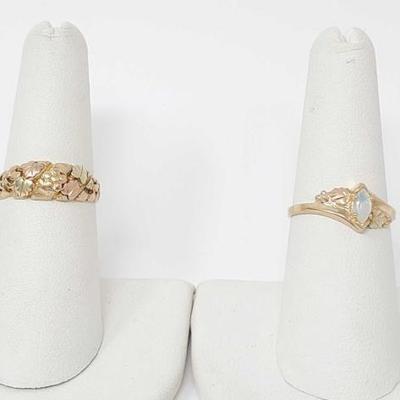 #314 â€¢ (2) 10k Gold Rings, 4g
