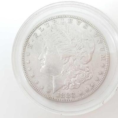 #654 â€¢ 1883 Morgan Silver Dollar
