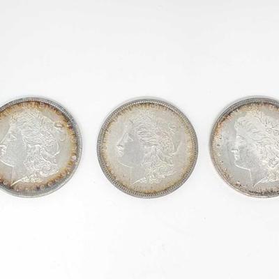 #676 â€¢ (3) Morgan Silver Dollars (1882, 1878, & 1879)
