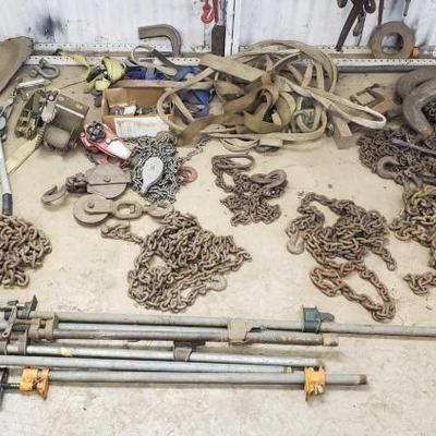 #1538 â€¢ Chains, Clamps, Bar Clamps, Pulleys, & More
