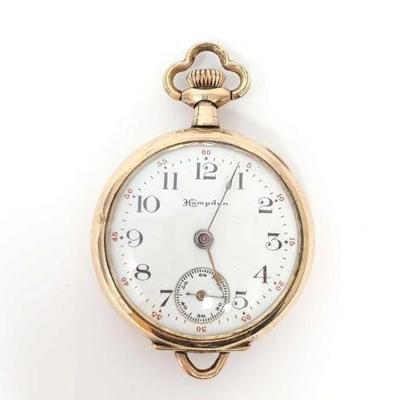 #320 â€¢ 10k Gold Hampden Pocket Watch
