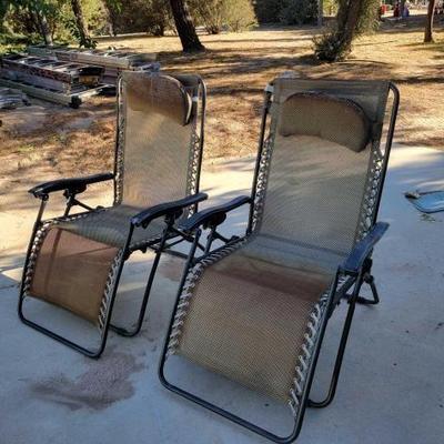 #5014 â€¢ Two Reclining Lawn Chairs
