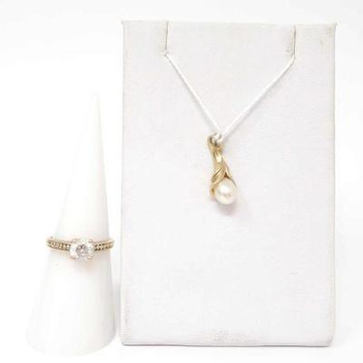 #316 â€¢ 10k Gold Ring and Pendant, 3g
