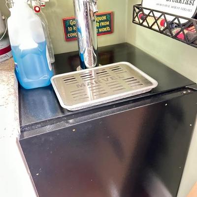 Tap sink and refrigerated garage