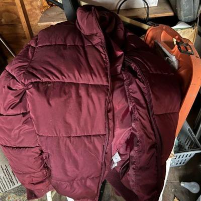 Gap Burgundy Puffer Jacket, Size XL $15