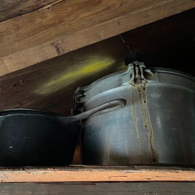 Cast Iron Pot & Pressure Cooker $10/each