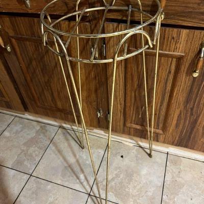 MCM Gold Tone Plant Stand $15