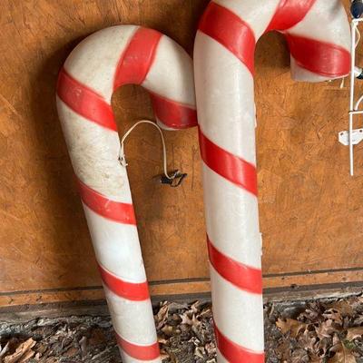 Pair of Candy Cane Christmas Blow Molds (apx. 40") $40