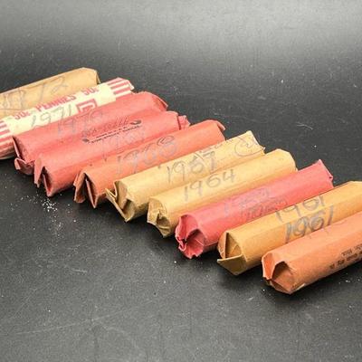 (10) Unsearched Penny Rolls 1960-1972
