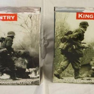 1206	KING & COUNTRY WWII METAL TOY SOLDIERS LOT OF 2 BOXED FOB044 & FOB062

