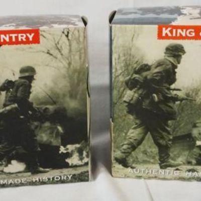 1075	KING & COUNTRY WWII METAL TOY SOLDIERS BBA020 & BBA023
