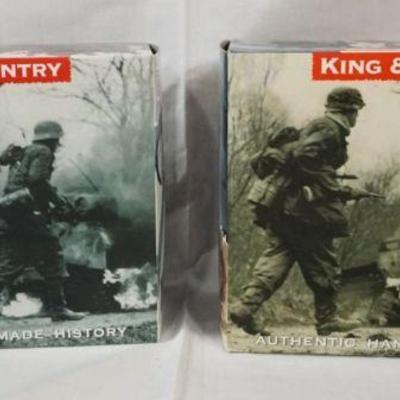 1007	KING & COUNTRY WWII METAL TOY SOLDIERS BOXED BBA041 & BBA022
