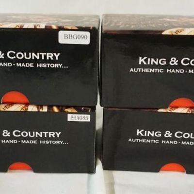 1184	KING & COUNTRY WWII METAL TOY SOLDIERS LOT OF 4 BOXED
