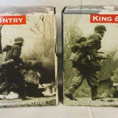 1207	KING & COUNTRY WWII METAL TOY SOLDIERS LOT OF 2 BOXED FOB044 & FOB041
