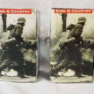 1003	KING & COUNTRY WWII METAL TOY SOLDIERS BOXED GROUP OF 4
