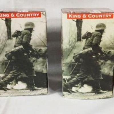1001	KING & COUNTRY WWII METAL TOY SOLDIERS BOXED GROUP OF 4
