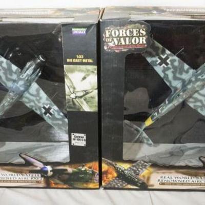 1132	FORCES OF VALOR WWII 1:32 DIECAST METAL TOYS 2 GERMAN BF-109 G-6
