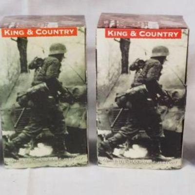 1006	KING & COUNTRY WWII METAL TOY SOLDIERS BOXED GROUP OF 4
