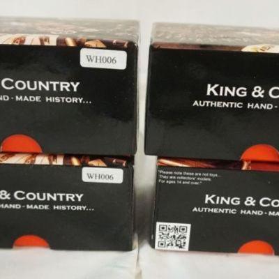 1187	KING & COUNTRY WWII METAL TOY SOLDIERS LOT OF 4 BOXED

