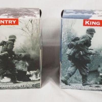 1073	KING & COUNTRY WWII METAL TOY SOLDIERS BBA035 & BBA041
