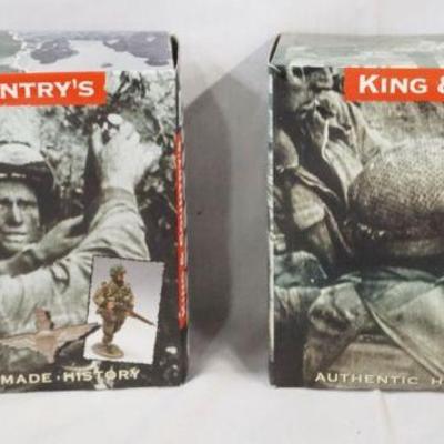 1012	KING & COUNTRY WWII METAL TOY SOLDIERS BOXED MG015 & MG032

