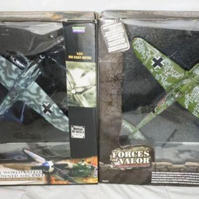1136	FORCES OF VALOR WWII 1:32 DIECAST METAL TOYS 2 GERMAN BF-109 G-6
