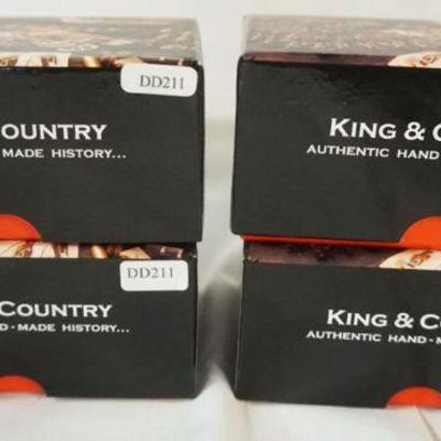 1189	KING & COUNTRY WWII METAL TOY SOLDIERS LOT OF 4 BOXED
