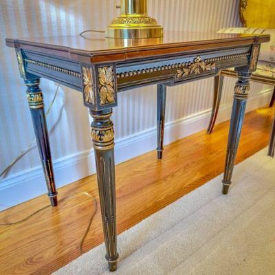 Ornate end table by Karges