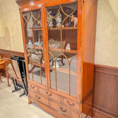 Edwardian Display Cabinet with dovetail construction 