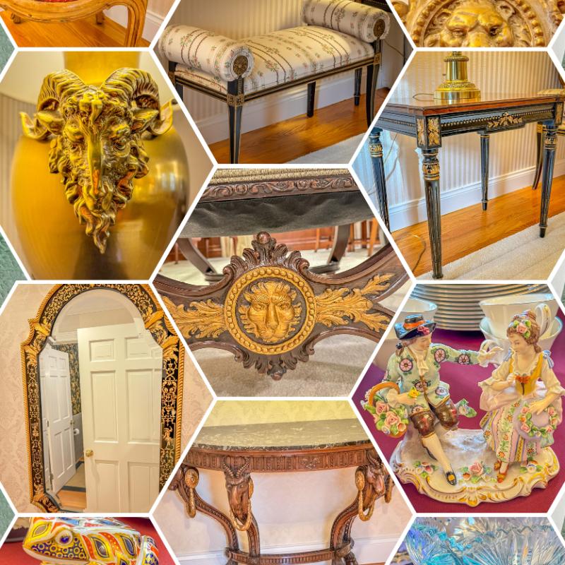 High End Estate Sale feat. Waterford, Antiques, Sterling, & More