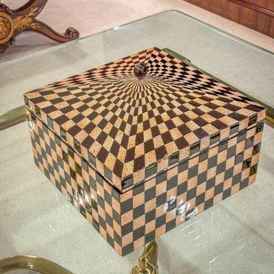 Checkered Lacquer Box