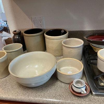 QUALITY BOWLS, CANNISTERS, EARTHENWARE..
