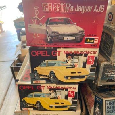OPEL GT'S, ROLLS ROYCES & SEVERAL OTHER MODEL CARS, AIRPLANES, HELICOPTERS, ARMY SOLDIERS, TANKS & MORE!
 