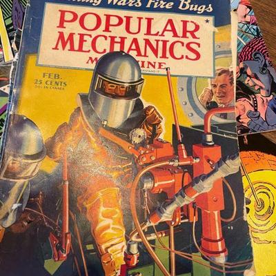 OLD COMICS AND POPULAR MECHANICS FROM THE 1950'S!