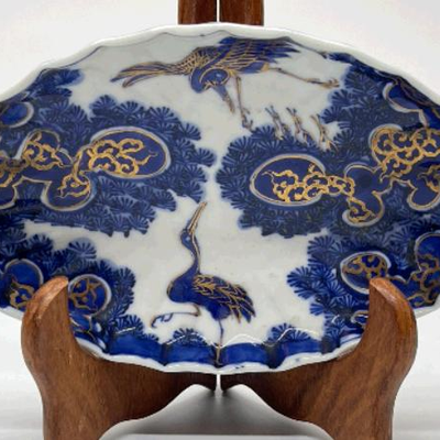 Antique Japanese Imari Blue Plate