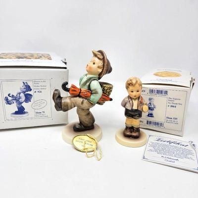 Set of Two Vintage Hummel Figurines 1991 Final Issue 