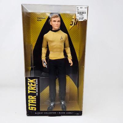 Star Trek The Original Series 50th Anniversary Barbie Black label Captain Kirk - New in Box