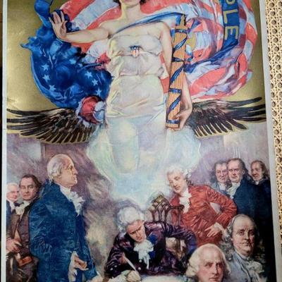 One of many mint condition World War II insoirational war posters. All period, and never displayed!