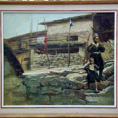 Original oil painting by Mian Situ, nationally famous Chinese artist