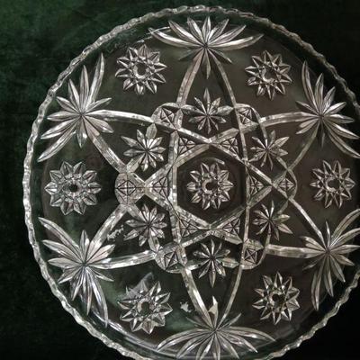 Anchor Hocking Star of David Platter