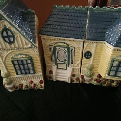 Vintage 1998 Cracker Barrel Victorian Cookie Jars