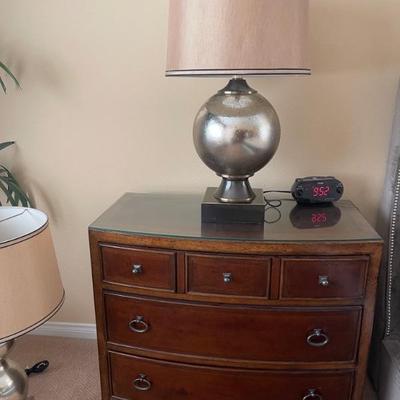 Two Nightstands and Two lamps
