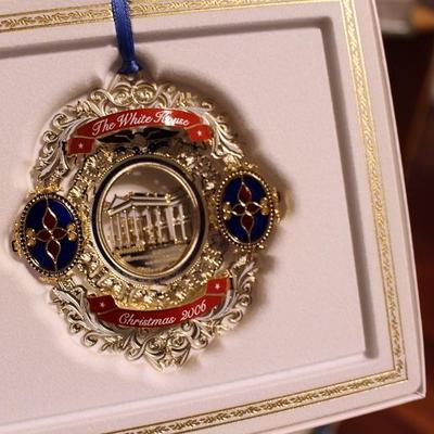 White House Christmas ornaments 