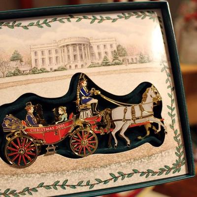White House Christmas ornaments 