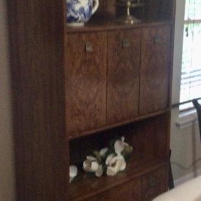Mid century bedroom set shelf, storage cabinet