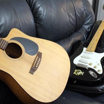 Acoustic and electric Guitar
