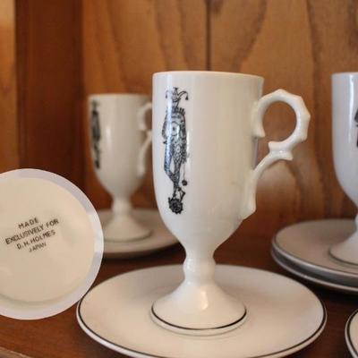 Cafe brÃ»lÃ©e cups and saucers