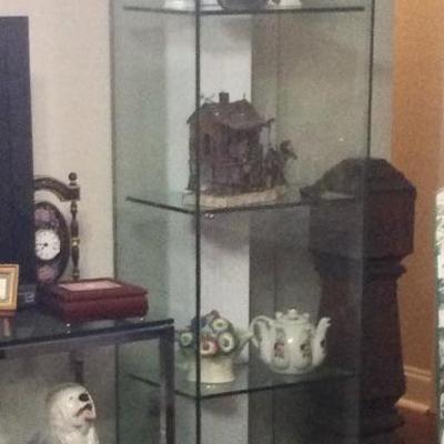Display cabinets, tea pots